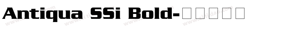 Antiqua SSi Bold字体转换